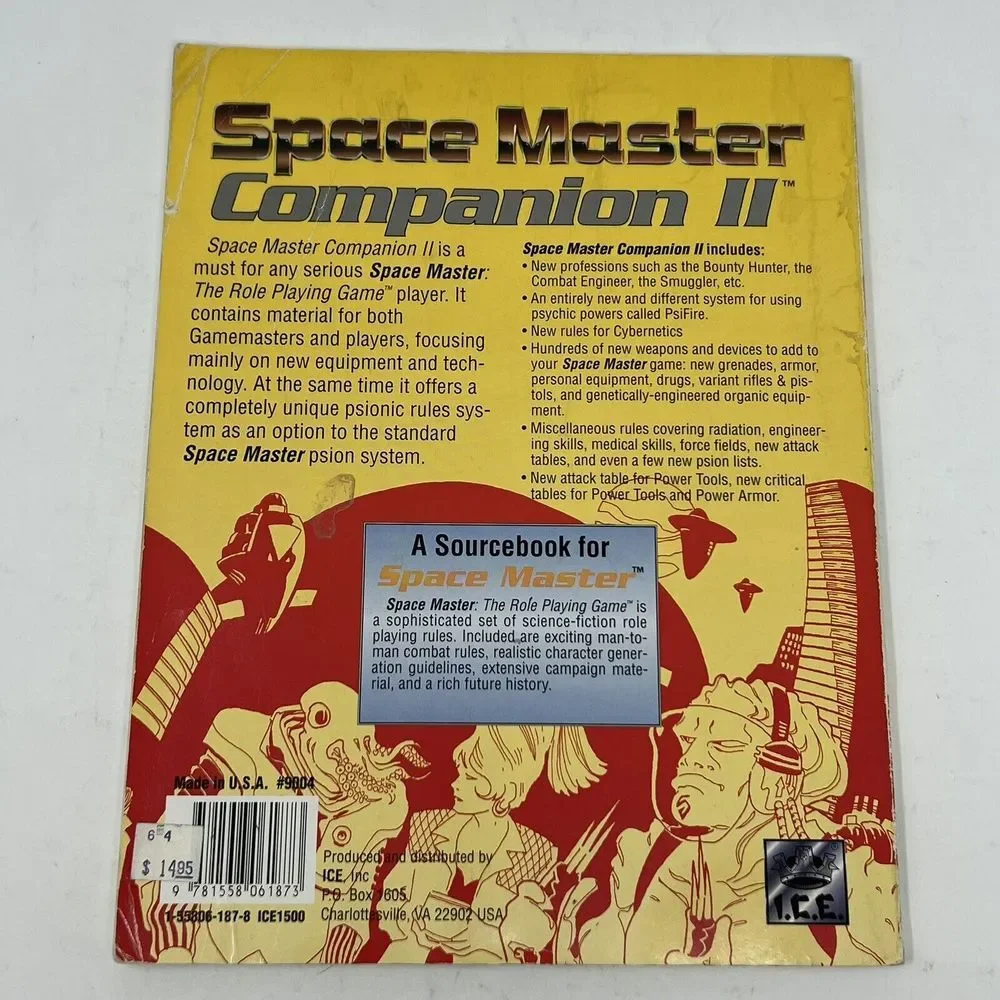 Space Master RPG Companion II (Advanced‎ & Optional Rules) 1993 ICE #9004